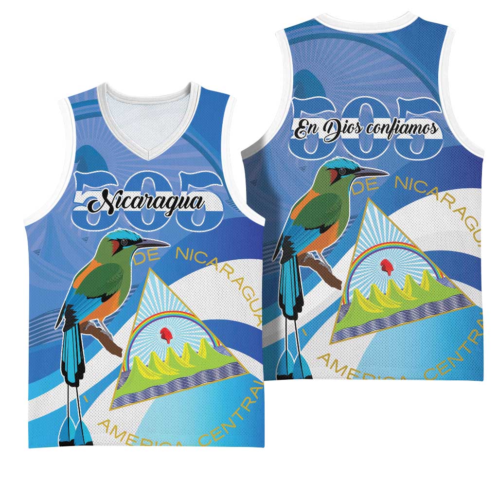 Nicaragua 505 Guardabarranco Basketball Jersey En Dios confiamos - Wonder Print Shop