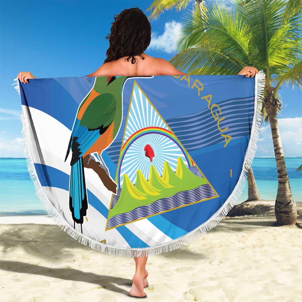 Nicaragua 505 Guardabarranco Beach Blanket En Dios confiamos - Wonder Print Shop