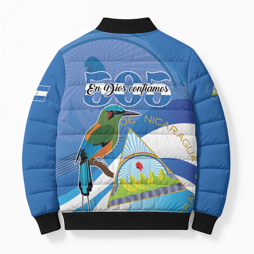 Nicaragua 505 Guardabarranco Bomber Puffer Jacket En Dios confiamos - Wonder Print Shop