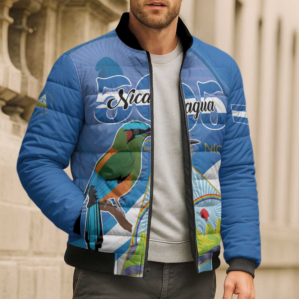 Nicaragua 505 Guardabarranco Bomber Puffer Jacket En Dios confiamos - Wonder Print Shop
