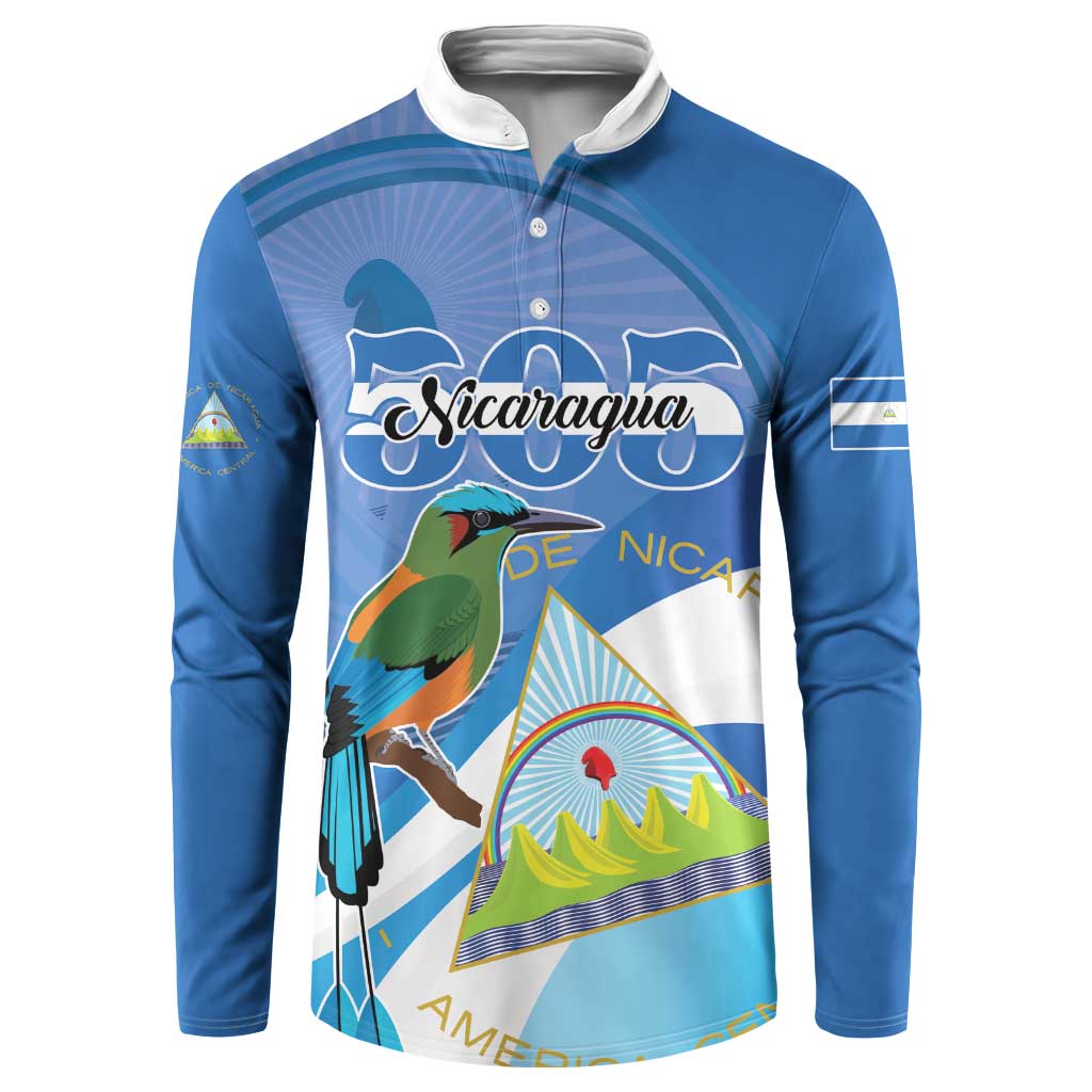 Nicaragua 505 Guardabarranco Button Sweatshirt En Dios confiamos - Wonder Print Shop