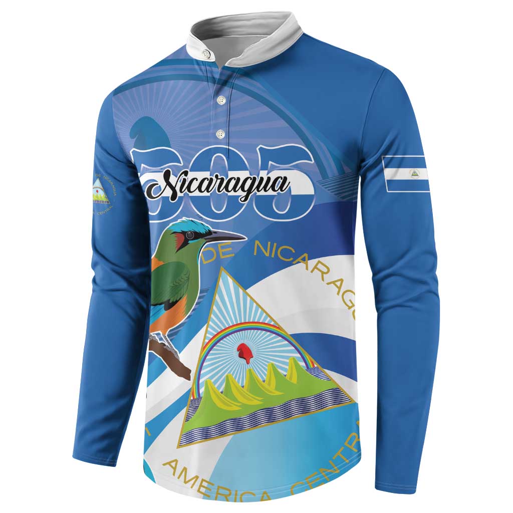 Nicaragua 505 Guardabarranco Button Sweatshirt En Dios confiamos - Wonder Print Shop