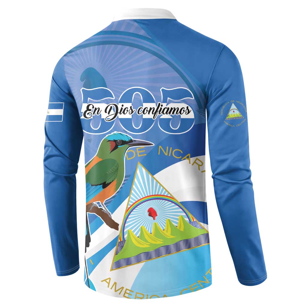 Nicaragua 505 Guardabarranco Button Sweatshirt En Dios confiamos - Wonder Print Shop