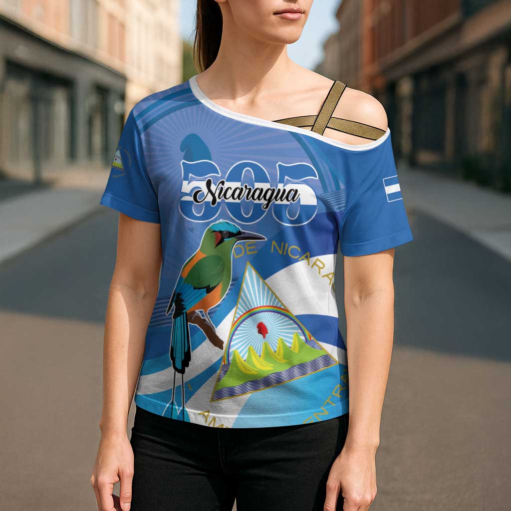 Nicaragua 505 Guardabarranco Cross Shoulder Shirt En Dios confiamos - Wonder Print Shop