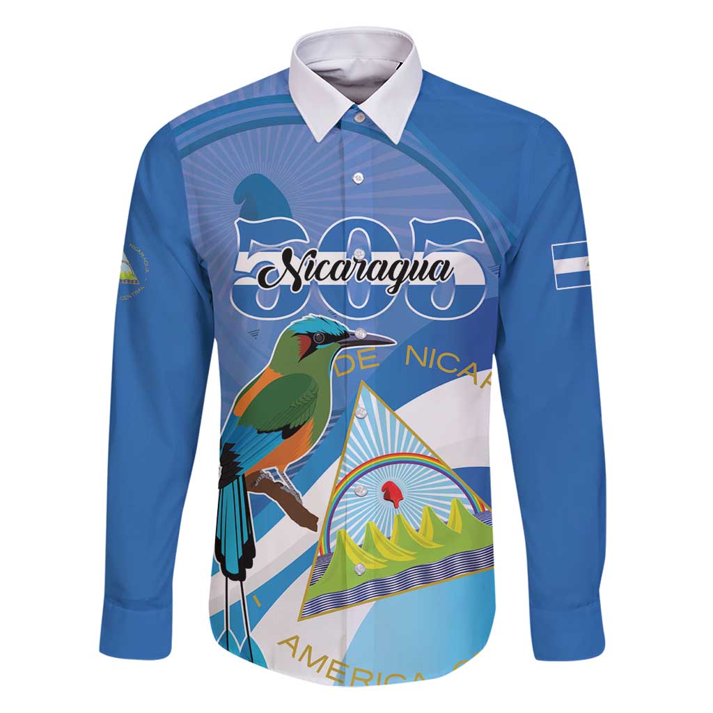 Nicaragua 505 Guardabarranco Family Matching Long Sleeve Bodycon Dress and Hawaiian Shirt En Dios confiamos - Wonder Print Shop