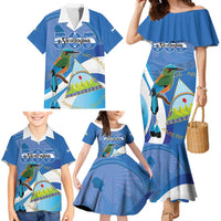 Nicaragua 505 Guardabarranco Family Matching Mermaid Dress and Hawaiian Shirt En Dios confiamos - Wonder Print Shop