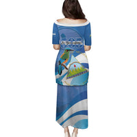 Nicaragua 505 Guardabarranco Family Matching Puletasi and Hawaiian Shirt En Dios confiamos - Wonder Print Shop