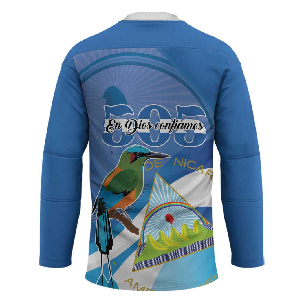 Nicaragua 505 Guardabarranco Hockey Jersey En Dios confiamos - Wonder Print Shop