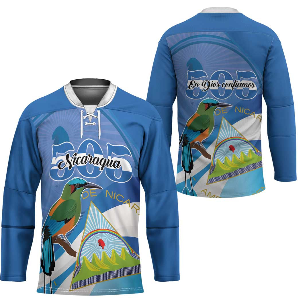 Nicaragua 505 Guardabarranco Hockey Jersey En Dios confiamos - Wonder Print Shop