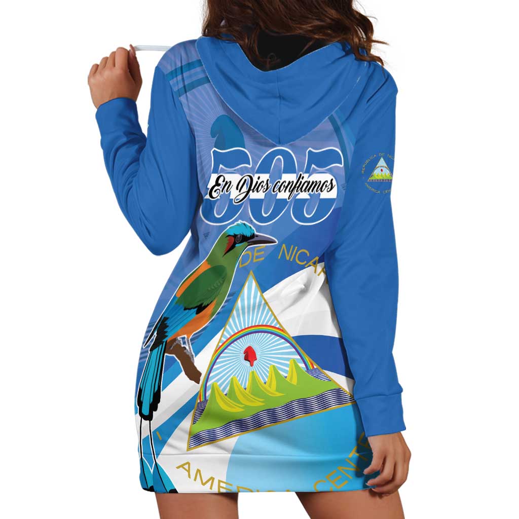 Nicaragua 505 Guardabarranco Hoodie Dress En Dios confiamos - Wonder Print Shop