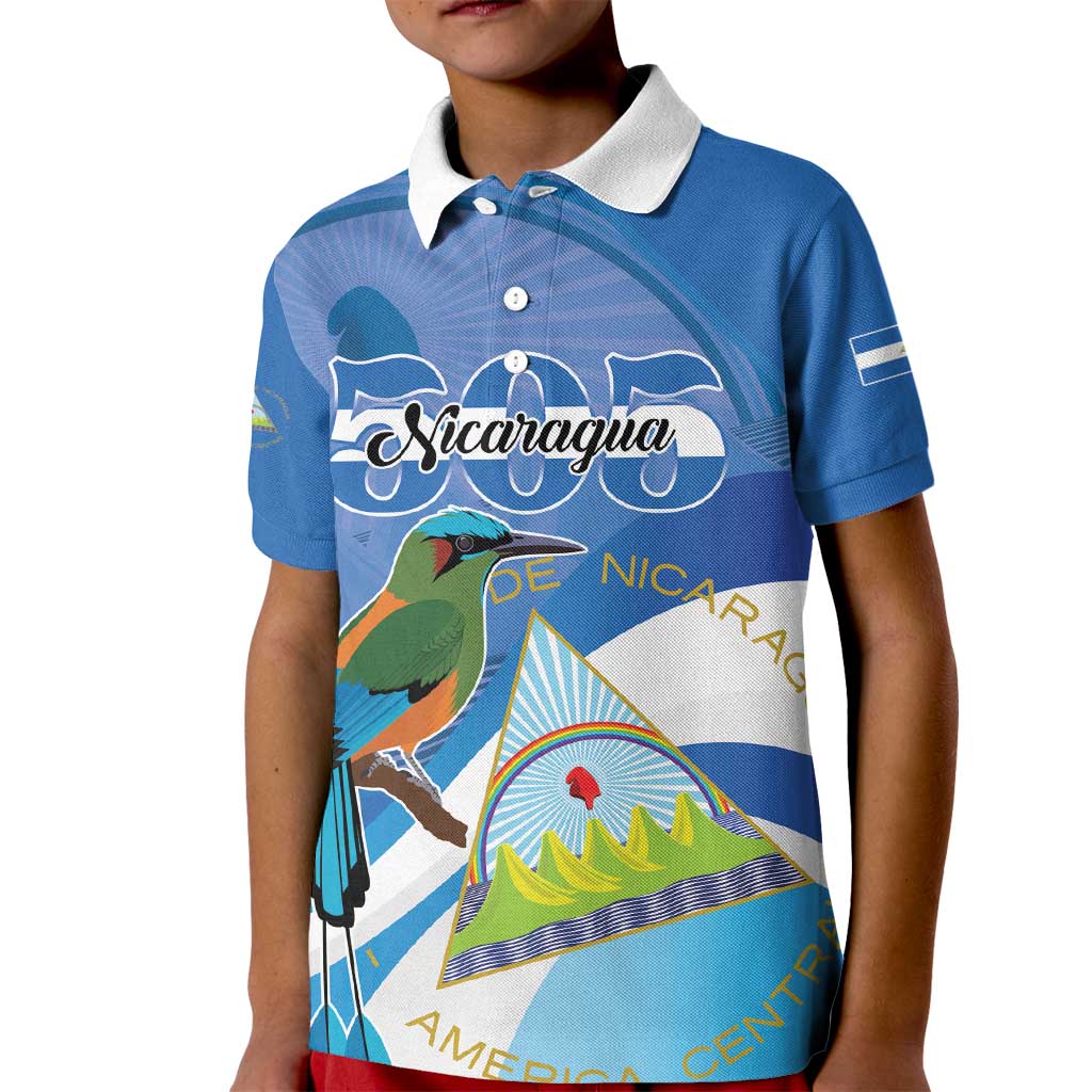 Nicaragua 505 Guardabarranco Kid Polo Shirt En Dios confiamos - Wonder Print Shop