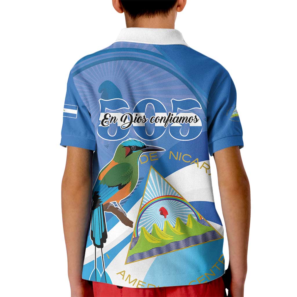 Nicaragua 505 Guardabarranco Kid Polo Shirt En Dios confiamos - Wonder Print Shop