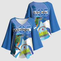 Nicaragua 505 Guardabarranco Kimono Sleeve Blouse En Dios confiamos - Wonder Print Shop