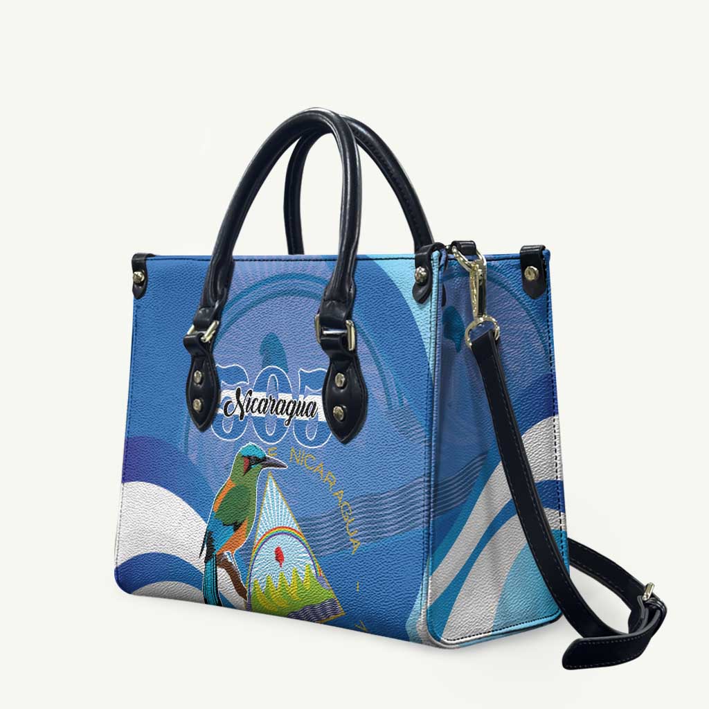 Nicaragua 505 Guardabarranco Leather Bag En Dios confiamos - Wonder Print Shop