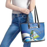 Nicaragua 505 Guardabarranco Leather Tote Bag En Dios confiamos - Wonder Print Shop