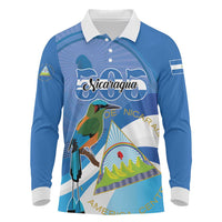 Nicaragua 505 Guardabarranco Long Sleeve Polo Shirt En Dios confiamos - Wonder Print Shop