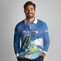 Nicaragua 505 Guardabarranco Long Sleeve Polo Shirt En Dios confiamos - Wonder Print Shop