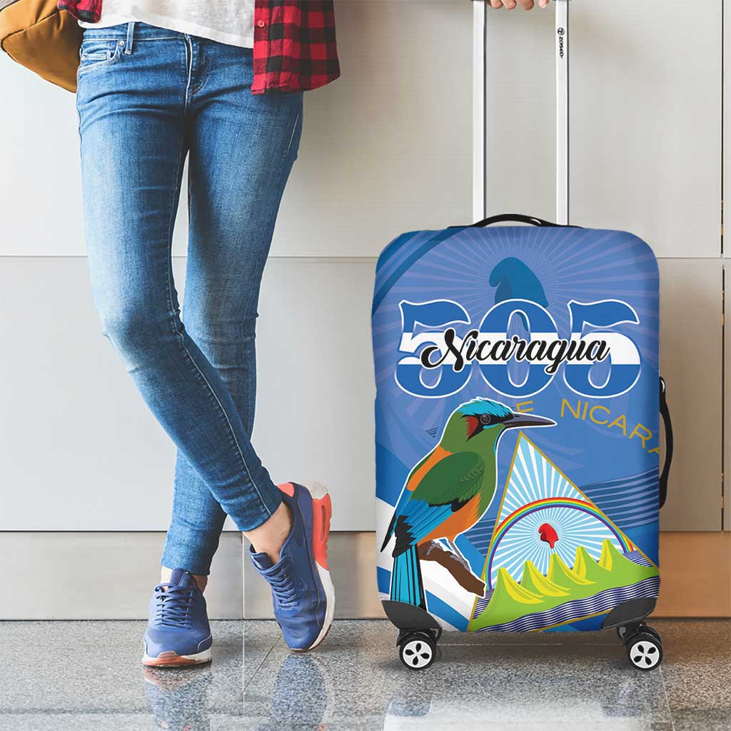 Nicaragua 505 Guardabarranco Luggage Cover En Dios confiamos - Wonder Print Shop