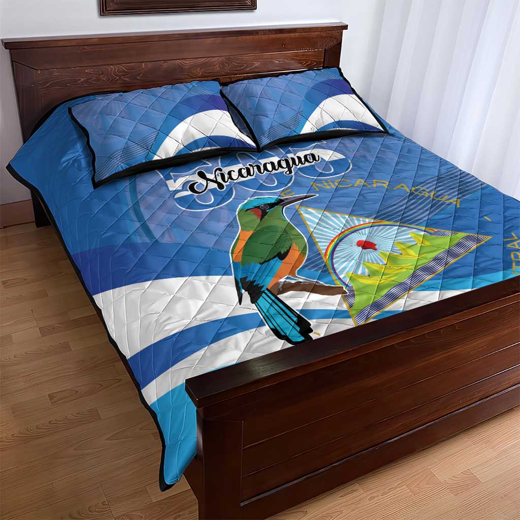 Nicaragua 505 Guardabarranco Quilt Bed Set En Dios confiamos - Wonder Print Shop
