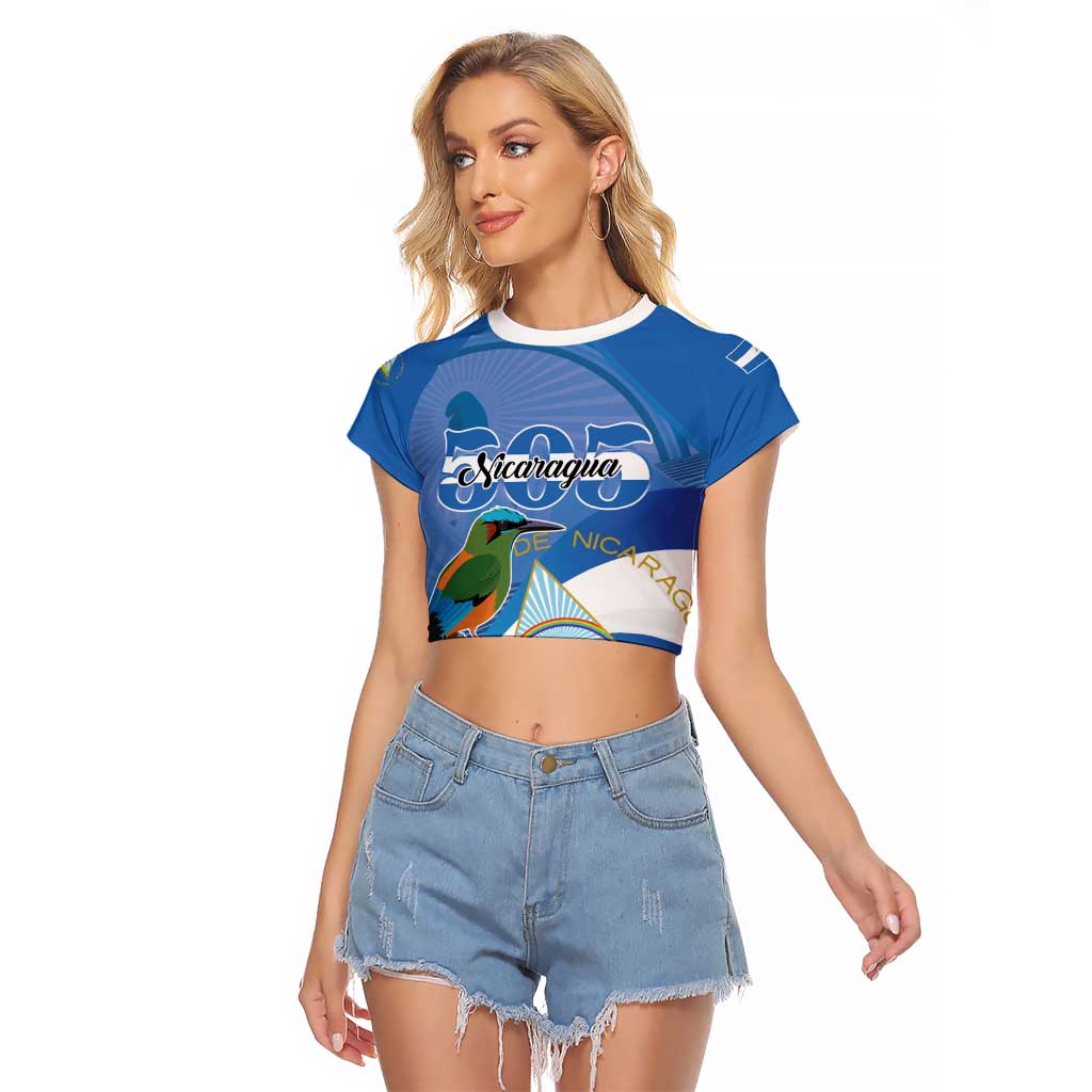 Nicaragua 505 Guardabarranco Raglan Cropped T Shirt En Dios confiamos - Wonder Print Shop