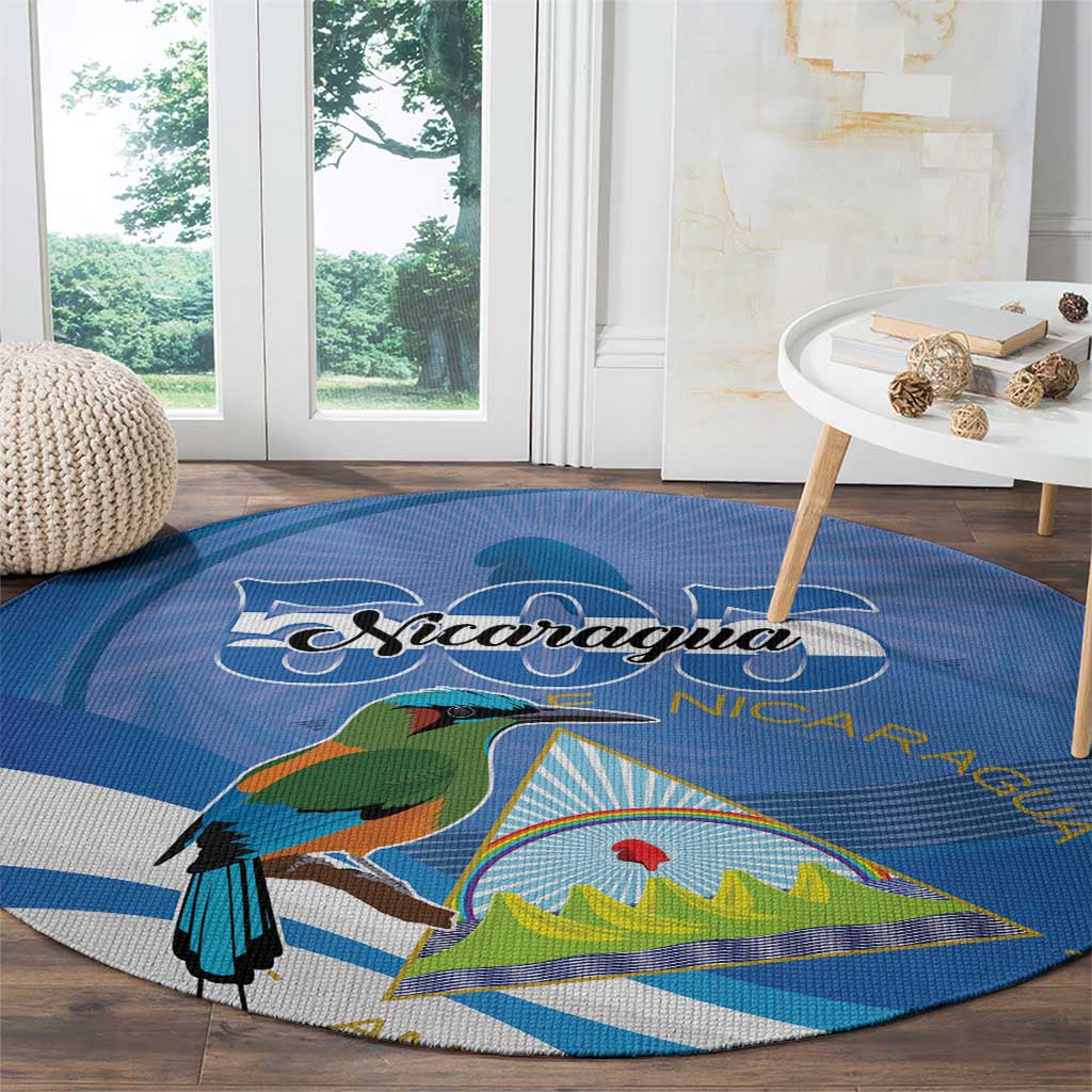 Nicaragua 505 Guardabarranco Round Carpet En Dios confiamos - Wonder Print Shop