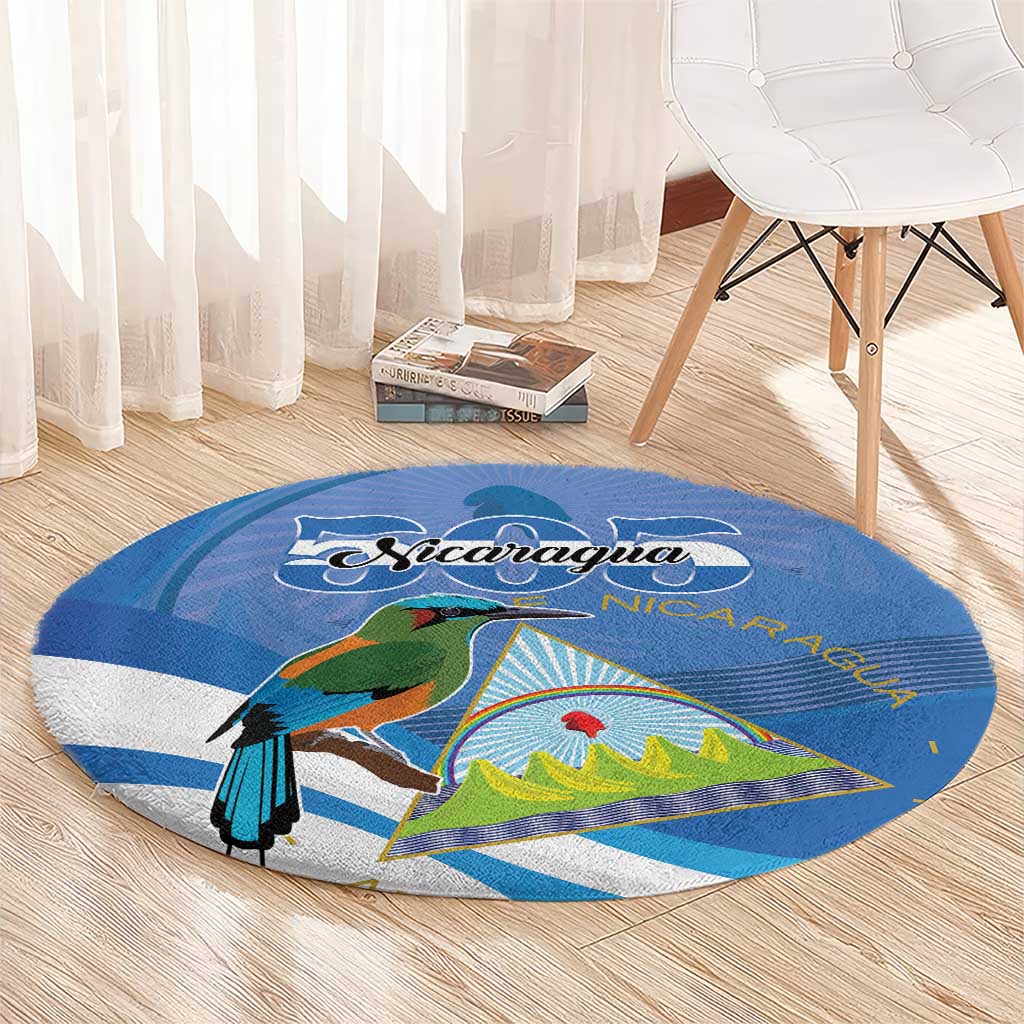 Nicaragua 505 Guardabarranco Round Carpet En Dios confiamos - Wonder Print Shop