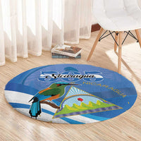Nicaragua 505 Guardabarranco Round Carpet En Dios confiamos - Wonder Print Shop