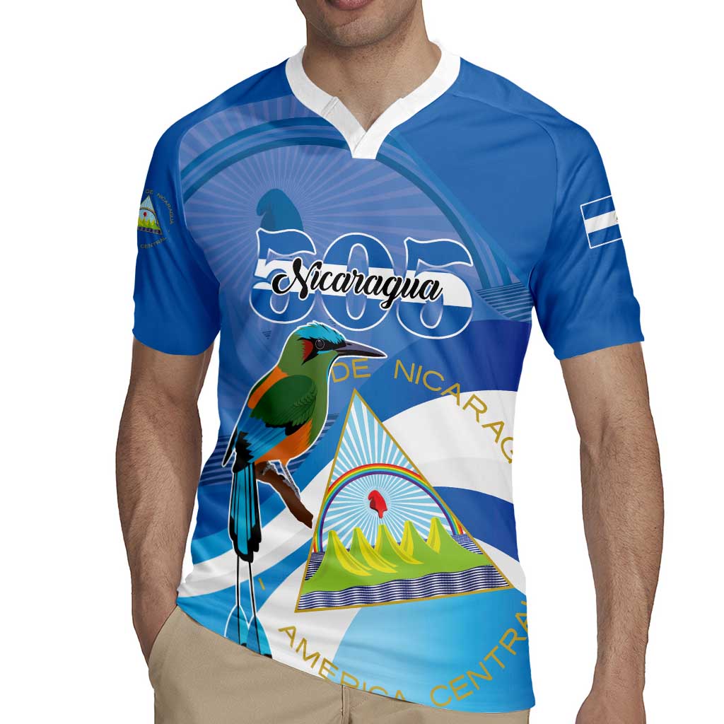 Nicaragua 505 Guardabarranco Rugby Jersey En Dios confiamos - Wonder Print Shop