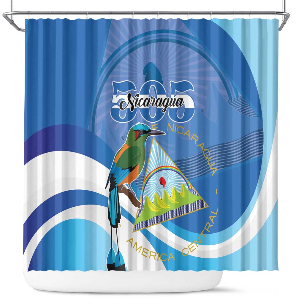 Nicaragua 505 Guardabarranco Shower Curtain En Dios confiamos - Wonder Print Shop