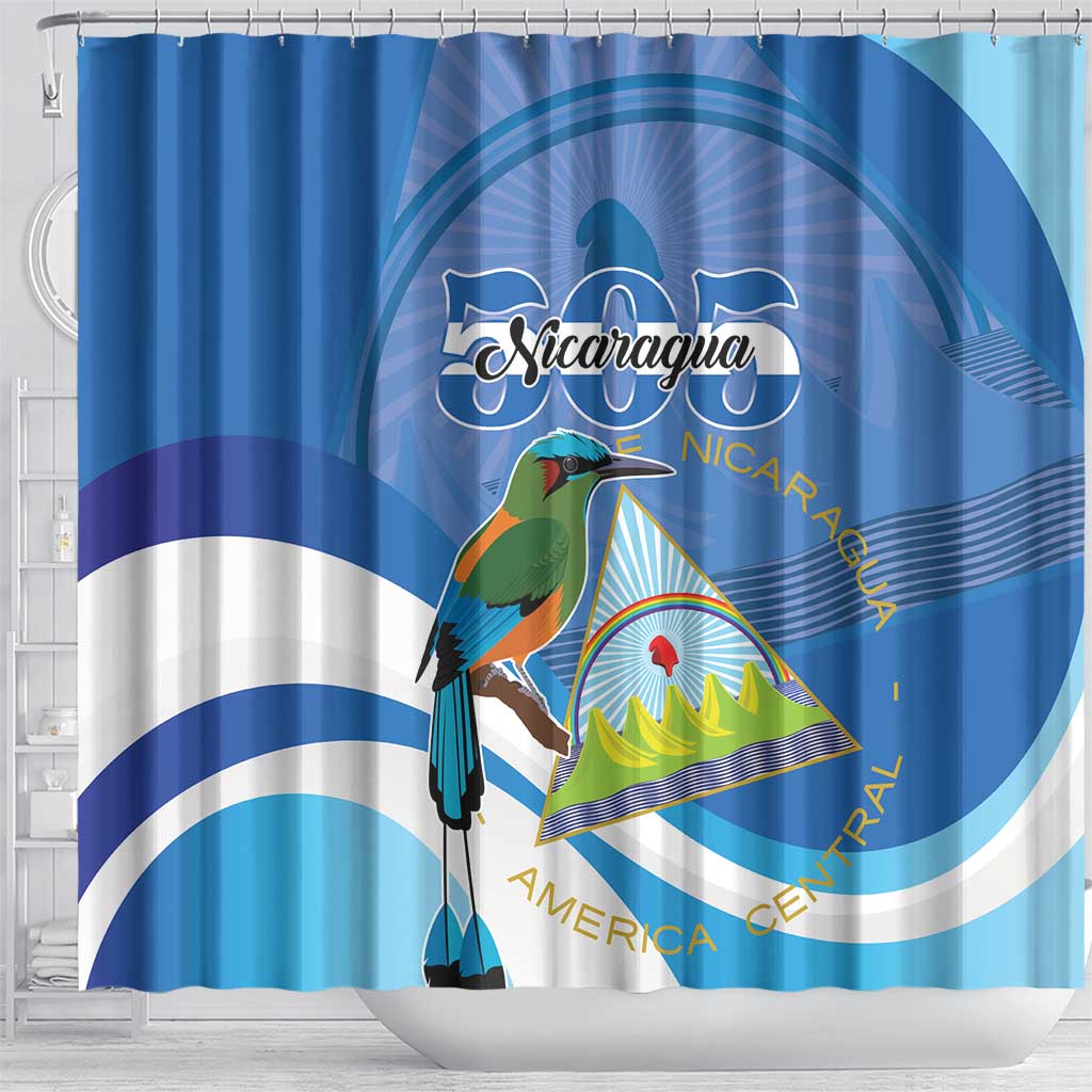 Nicaragua 505 Guardabarranco Shower Curtain En Dios confiamos - Wonder Print Shop