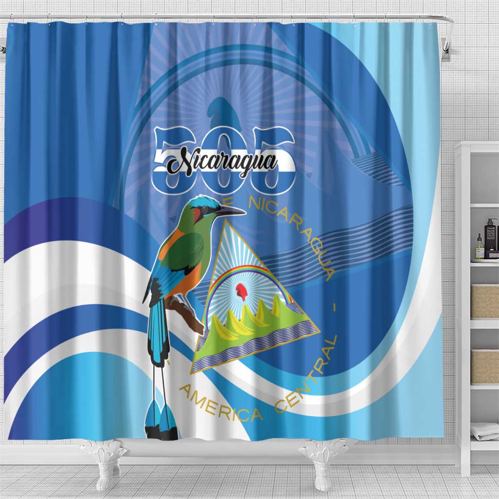 Nicaragua 505 Guardabarranco Shower Curtain En Dios confiamos - Wonder Print Shop