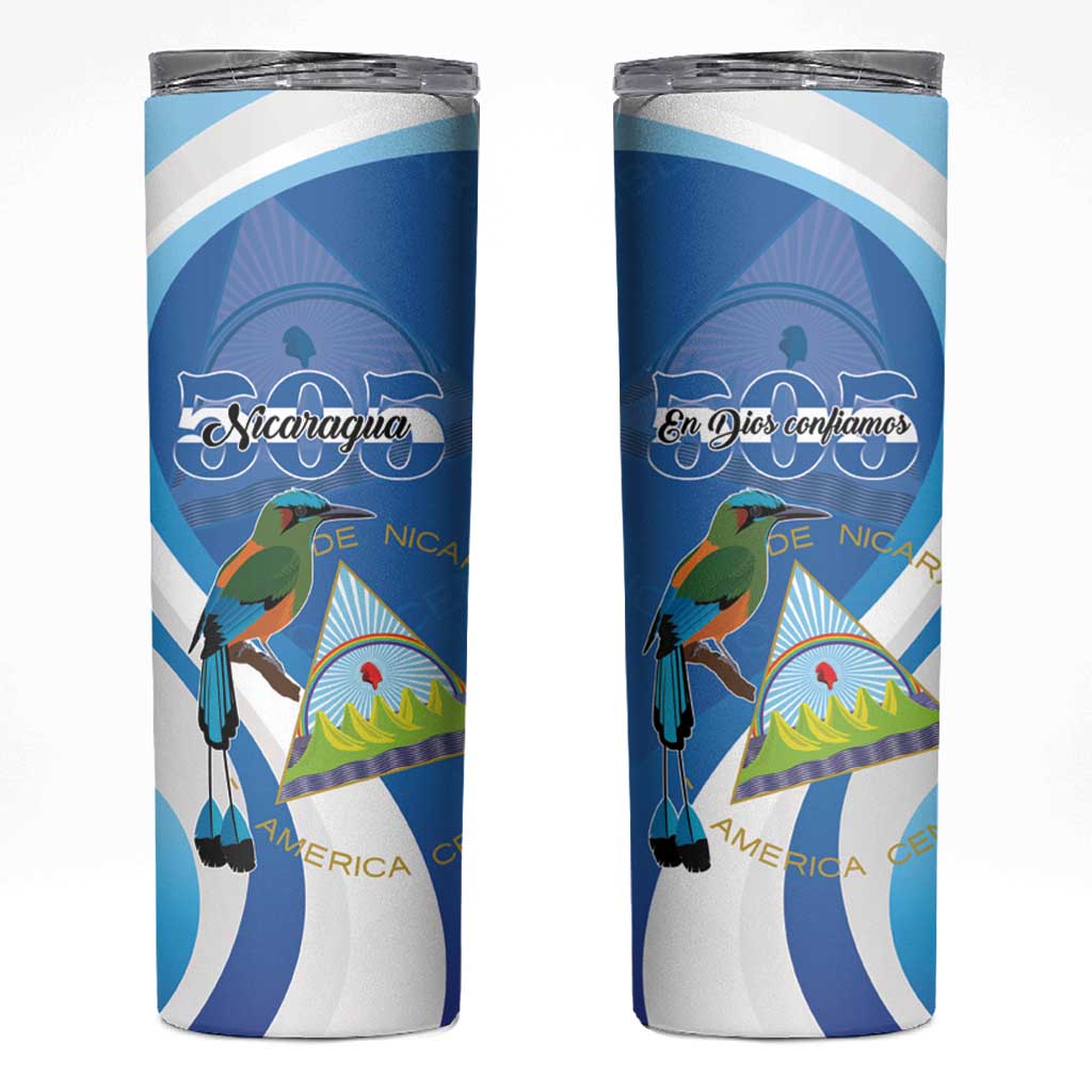 Nicaragua 505 Guardabarranco Skinny Tumbler En Dios confiamos - Wonder Print Shop