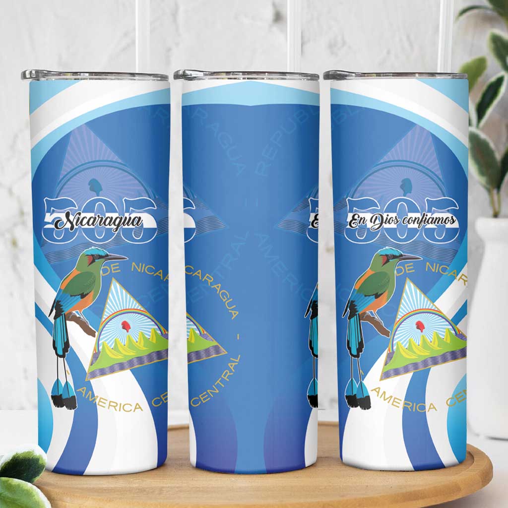 Nicaragua 505 Guardabarranco Skinny Tumbler En Dios confiamos - Wonder Print Shop