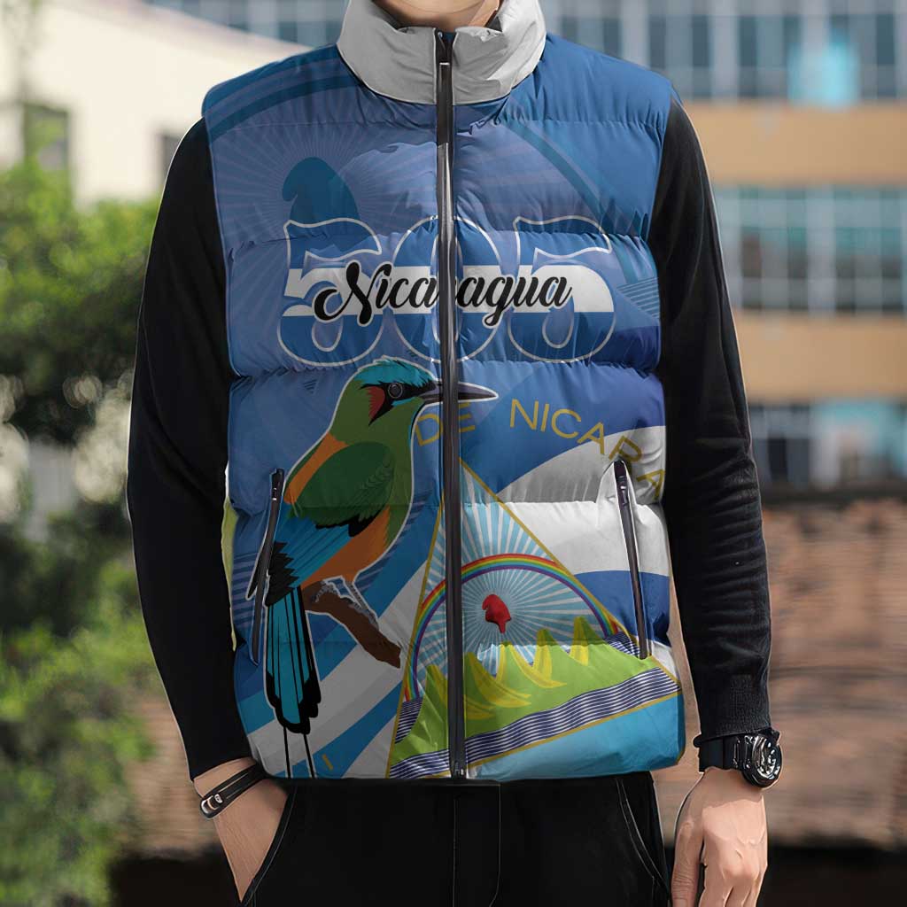 Nicaragua 505 Guardabarranco Sleeveless Puffer Jacket En Dios confiamos - Wonder Print Shop
