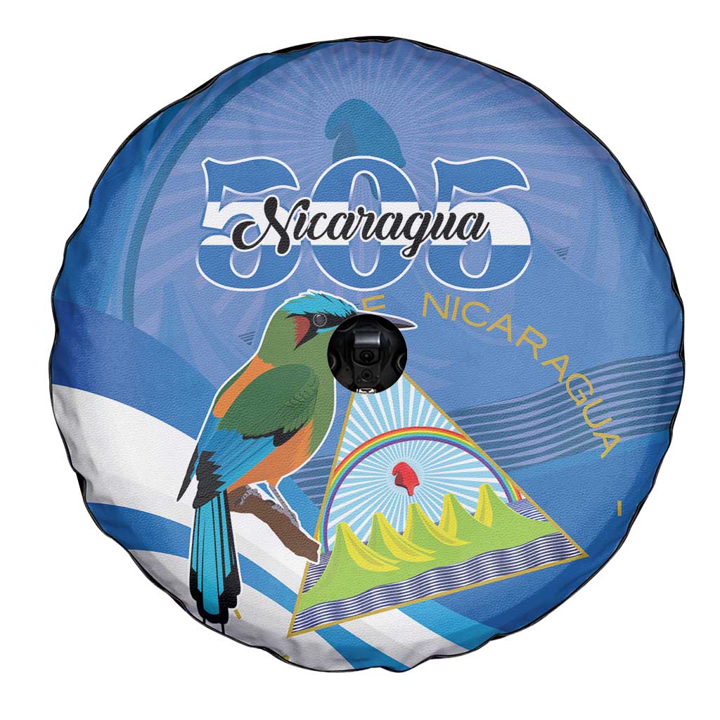 Nicaragua 505 Guardabarranco Spare Tire Cover En Dios confiamos - Wonder Print Shop