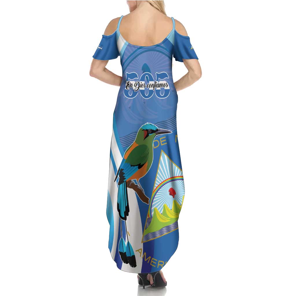 Nicaragua 505 Guardabarranco Summer Maxi Dress En Dios confiamos - Wonder Print Shop