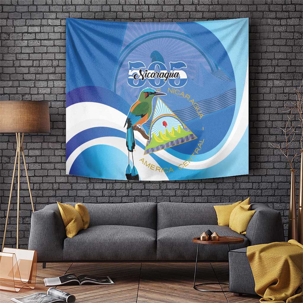 Nicaragua 505 Guardabarranco Tapestry En Dios confiamos - Wonder Print Shop