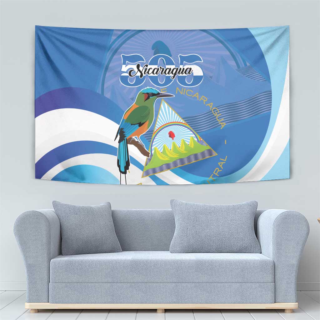 Nicaragua 505 Guardabarranco Tapestry En Dios confiamos - Wonder Print Shop