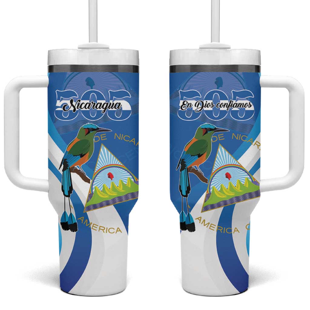 Nicaragua 505 Guardabarranco Tumbler With Handle En Dios confiamos - Wonder Print Shop