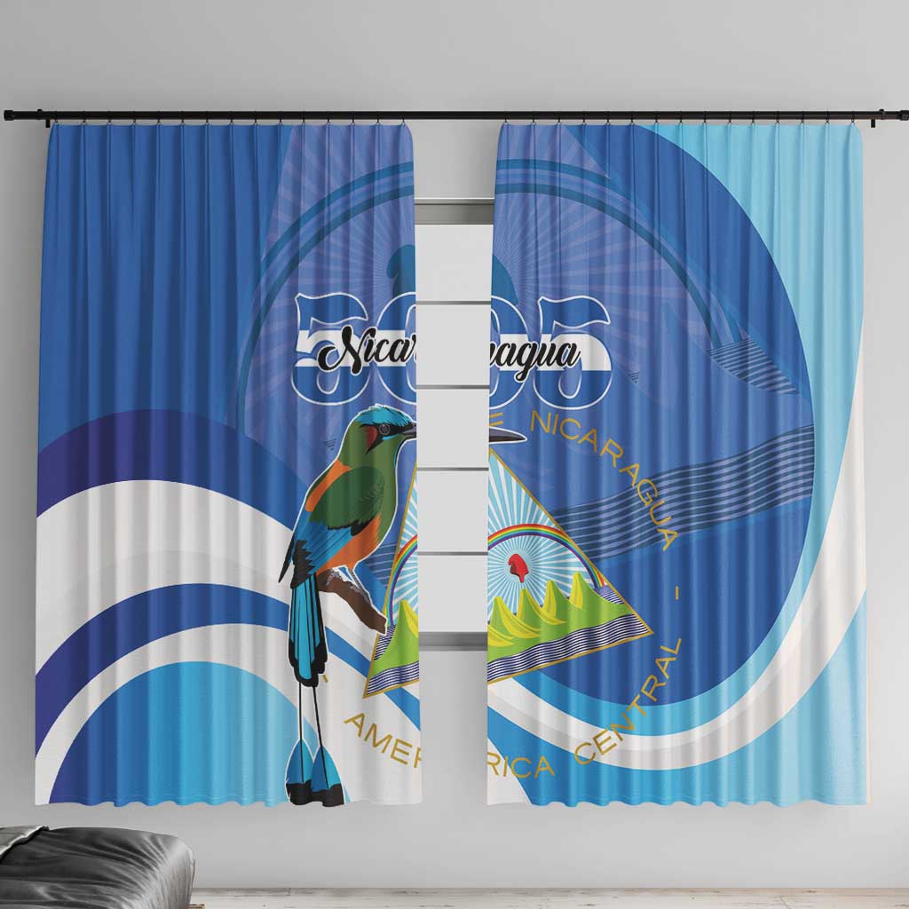 Nicaragua 505 Guardabarranco Window Curtain En Dios confiamos - Wonder Print Shop