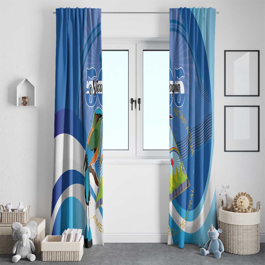 Nicaragua 505 Guardabarranco Window Curtain En Dios confiamos - Wonder Print Shop