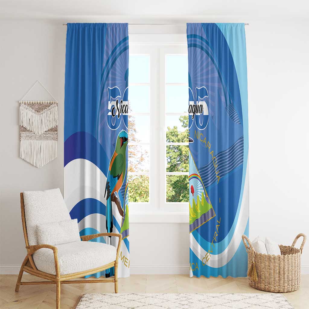 Nicaragua 505 Guardabarranco Window Curtain En Dios confiamos - Wonder Print Shop