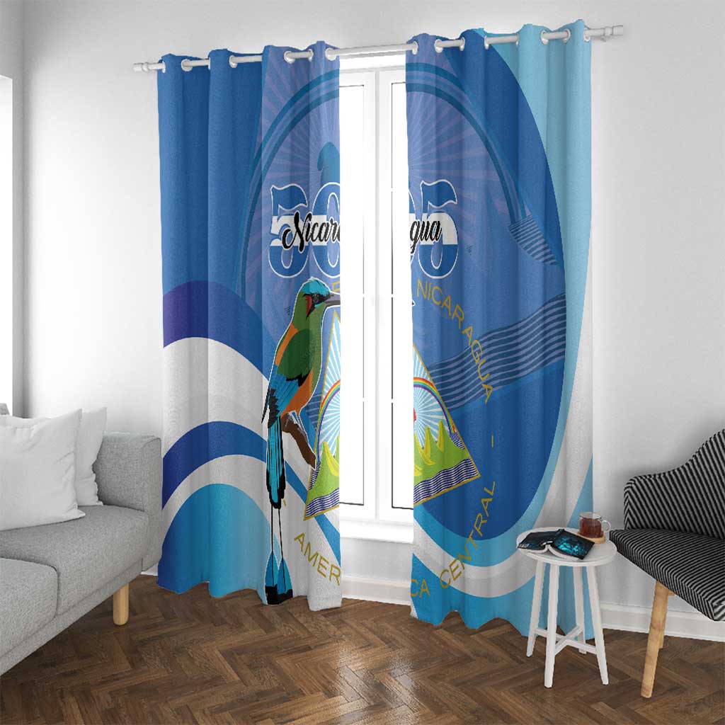 Nicaragua 505 Guardabarranco Window Curtain En Dios confiamos - Wonder Print Shop