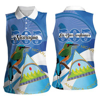 Nicaragua 505 Guardabarranco Women Sleeveless Polo Shirt En Dios confiamos - Wonder Print Shop