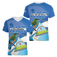 Nicaragua 505 Guardabarranco Women V-Neck T-Shirt En Dios confiamos - Wonder Print Shop