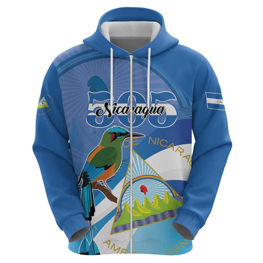 Nicaragua 505 Guardabarranco Zip Hoodie En Dios confiamos - Wonder Print Shop