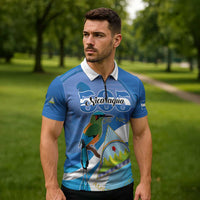 Nicaragua 505 Guardabarranco Zipper Polo Shirt En Dios confiamos - Wonder Print Shop