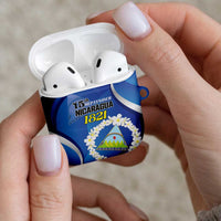 Nicaragua Independence Day 1821 AirPods Case Plumeria Floral - Wonder Print Shop