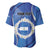 Personalized Nicaragua Independence Day 1821 Baseball Jersey Plumeria Floral - Wonder Print Shop
