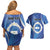 Personalized Nicaragua Independence Day 1821 Couples Matching Off Shoulder Short Dress and Hawaiian Shirt Plumeria Floral - Wonder Print Shop